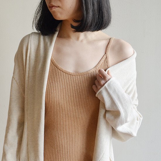 天衣無縫 リブカップ付きキャミソール